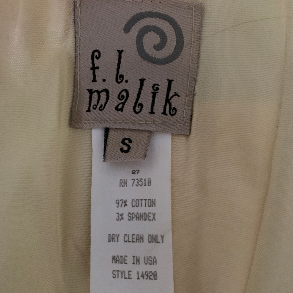 F.L. Malik Floral Multi Long Button Coat Jacket - Picture 8 of 9